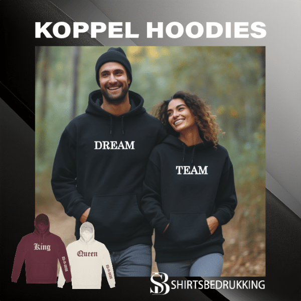 Hoodies voor koppels shirtsbedrukking